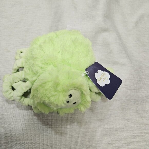 Slumberkins NWT Plush Spider Stuffed Animal Toy Soft Eight Legs Green Black - Picture 2 of 5